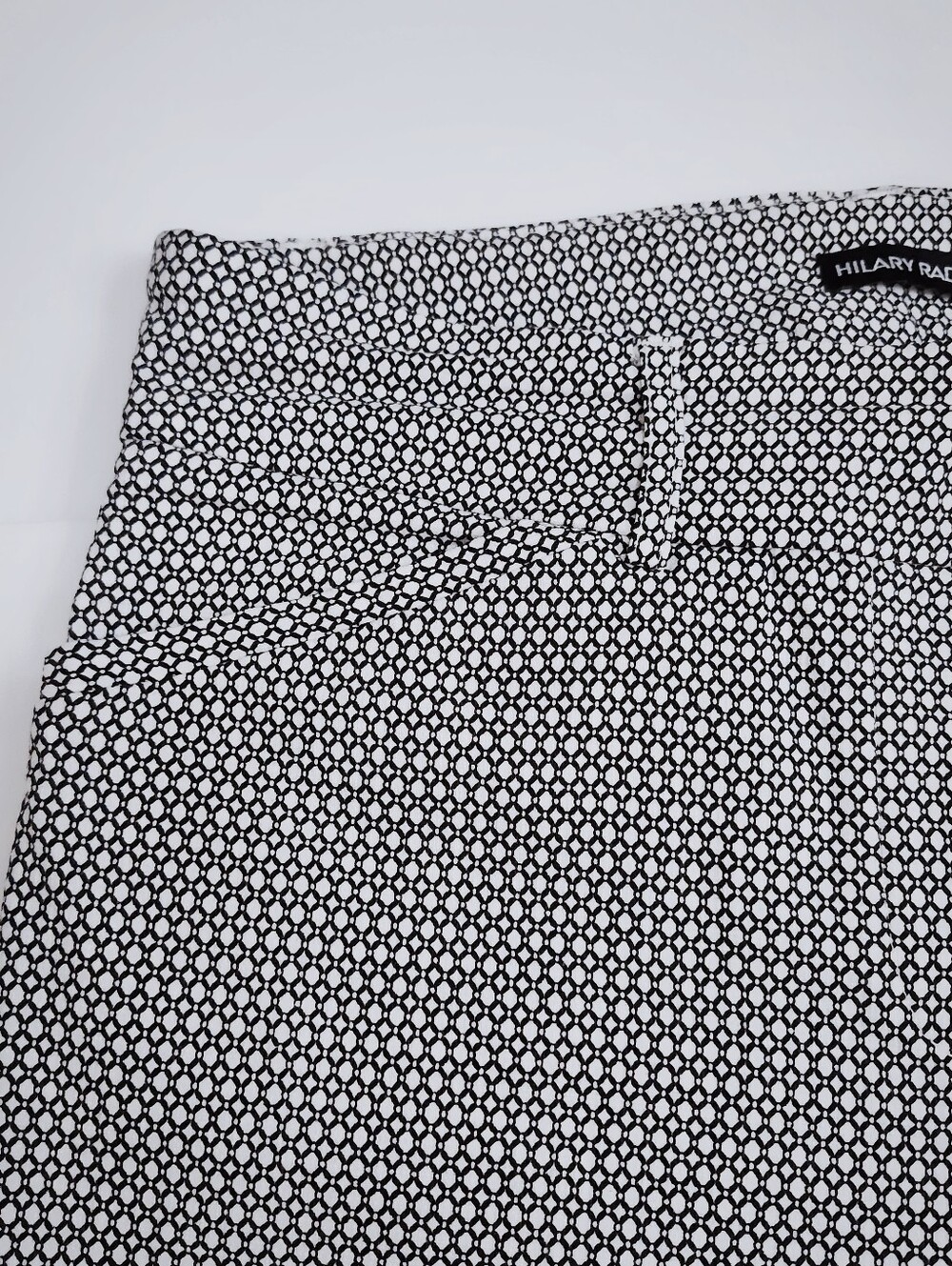 Hilary Radley Black and White Printed Pants Stretch size 8 - Picture 8 of 9